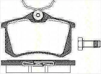 Plaquettes de frein pour le côté avant pour automobile