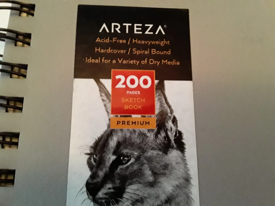 2 Arteza Gray Sketch Books Drawing Pads 200 Sheets Each 68 lb 5.5x8.5" Acid Free - Image 3 of 4
