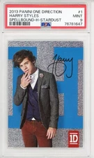 2013 -HARRY STYLES- PSA 9 ONE DIRECTION Spellbound STARDUST POP 1 Rookie Card