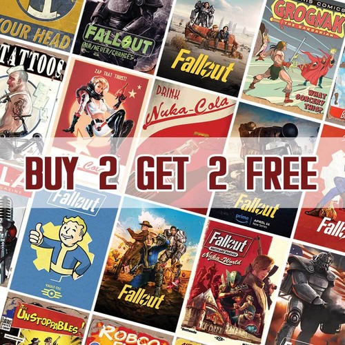Fallout - Nuka Cola (Zap that thirst!) Pin-up Nuka-girl Poster | Print A4 A3 - Picture 2 of 4