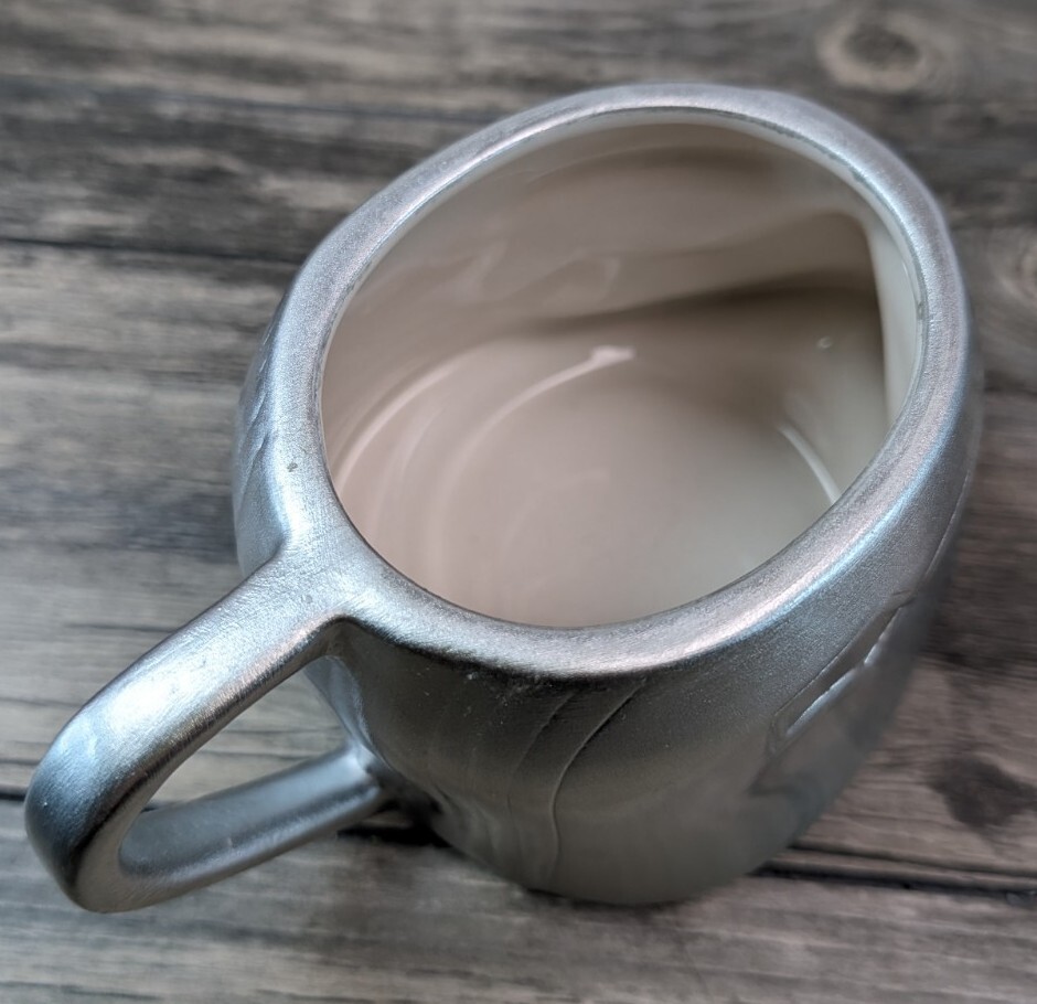 Zak! Mandalorian Coffee Mug Star Wars Silver Ceramic 12 FL Oz Lucas