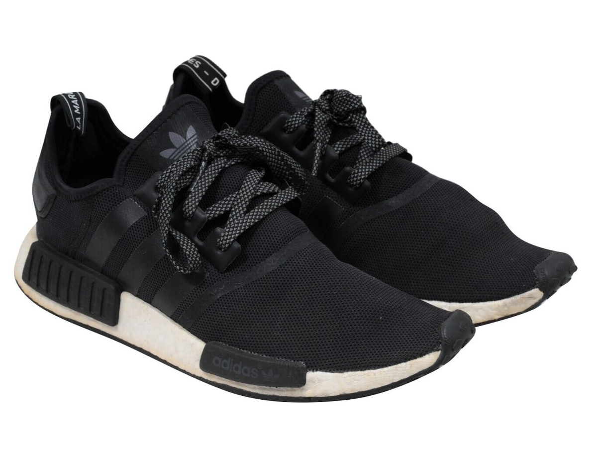 Adidas Men NMD R1 Size Black White Mesh Foam Boost Sole
