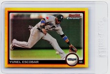 2010 BOWMAN CHROME GOLD REFRACTOR #139 - YUNEL ESCOBAR #ED 10/50