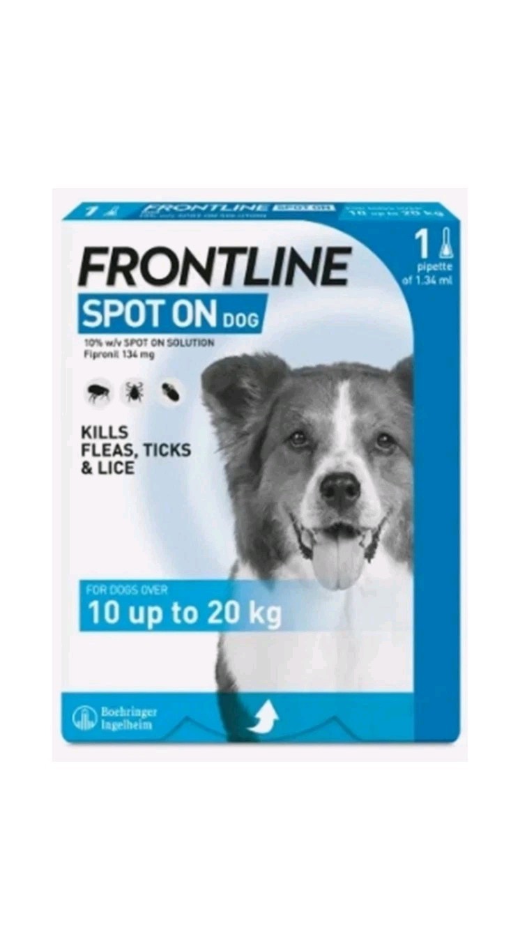 Frontline Spot On for Dogs 1 Pipette 10-20kg