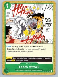 Tooth Attack OP03-037 Common Pillars of Strength One Piece Card Game