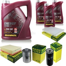 MANN Inspektionspaket 8L MANNOL Energy Combi LL 5W-30 für Audi A6 Avant S6