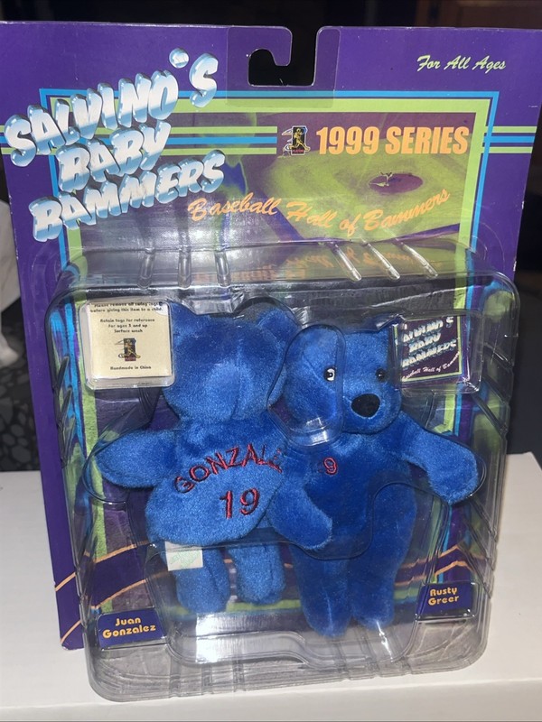 Salvino's Baby Bammers 1999, MLB Hall Of Famers Juan Gonzalez Rusty Greer Sealed