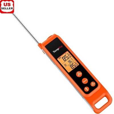 2-in-1 Infrared Probe Thermometer Non-Contact Fast Accurate Food Cooking Tool US