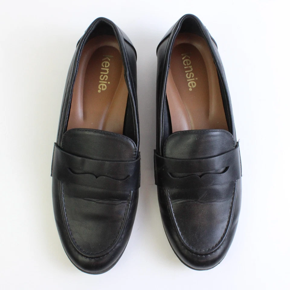 Kensie Negro Mocasines ' Gitty ' con Acolchado Plantilla Mujer Talla 9 - Imagen 4 de 4