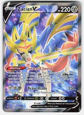 Zacian V (Full Art) Holo Ultra Rare SWSH01: Sword & Shield Base Set 195/202 on eBay