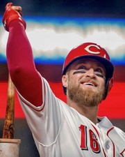 TUCKER BARNHART 8x10 PHOTO #1 CINCINNATI REDS WM
