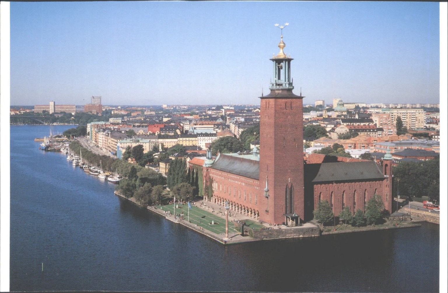 Vintage Stockholm City Hall Stadshuset Postcard 1999 Sweden Unposted