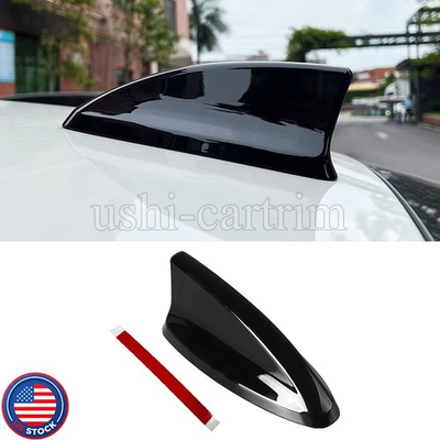 #ad #ad Black Roof Shark Fin Roof Antenna Cover Trim For Honda Civic 2022 2026 2025 ABS $21.10