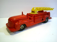 Marx Friction Fire Truck - Ladder Aerial - Vintage 1950s