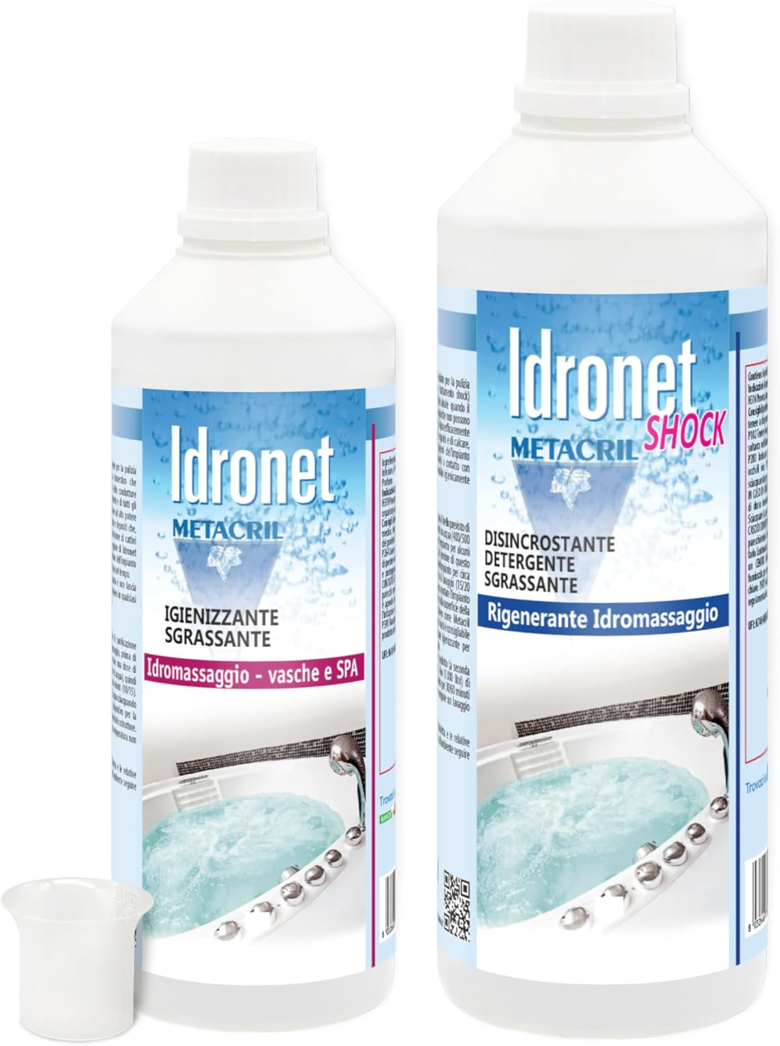 Kit Benessere Vasca Idromassaggio: Idronet Sanificante e Shock Metacril