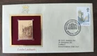 GB FDC gold replica stamp 1980 london landmarks 13.5p royal opera house SG598