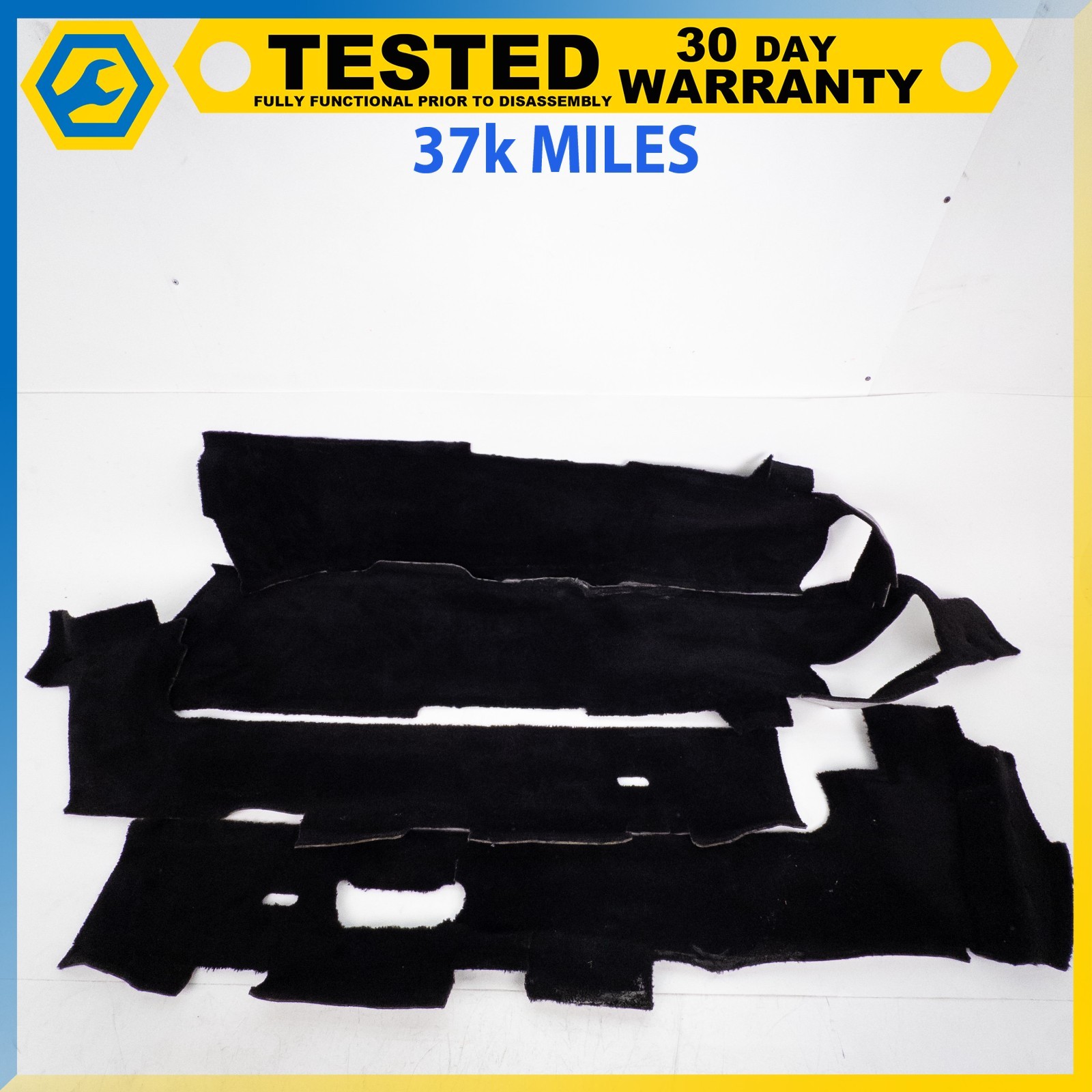 05-16 ASTON MARTIN DB9 INTERIOR FLOOR CARPET PANEL BLACK SET OEM