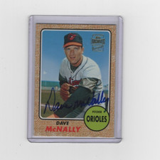2002 Topps Archives Dave McNally On Card Auto Autograph Baltimore Orioles MLB