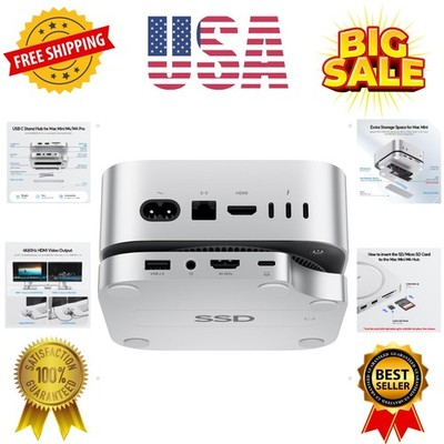Mac mini M4 Dock with 8TB M.2 SSD Enclosure SSD NOT Included, Mac mini M4/ M4...
