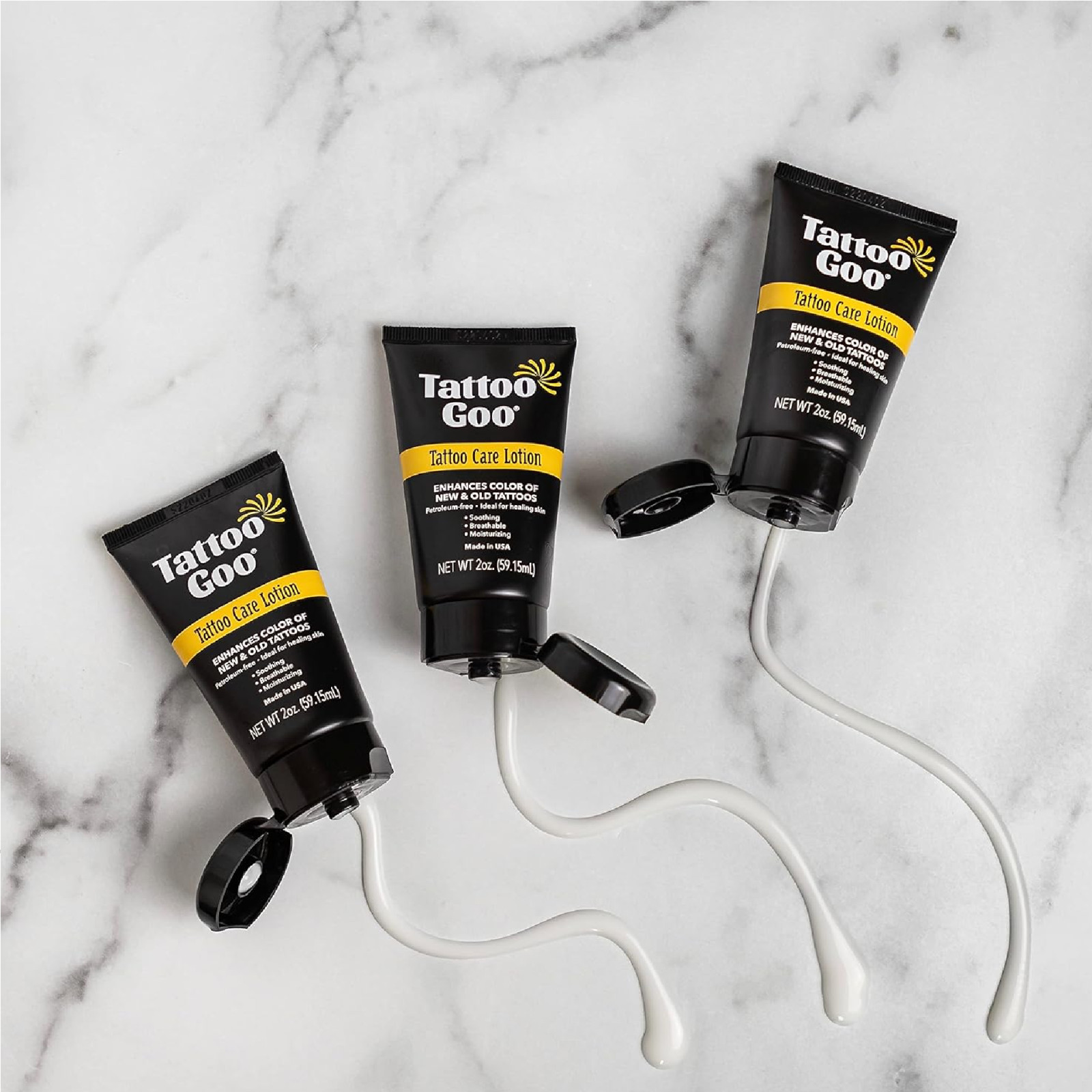 Tattoo Goo Aftercare Lotion Soothing, Color Brightening Skin Moisturizer -