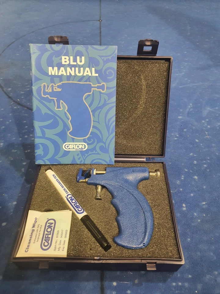 Pistola perforadora de metal Caflon Blu con manual  Foto 2 de 4