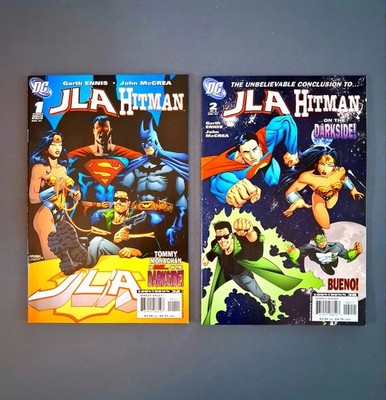 JLA Hitman #1-2 Complete Set (DC Comics 2007)  Garth Ennis
