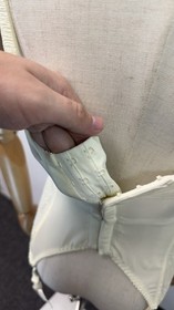 AGENT PROVOCATEUR RARE SEXY VINTAGE CREAM LOVE BASQUE CORSET SIZE 95E