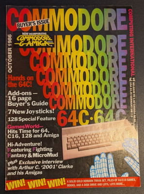 Commodore Computing International Magazine October 1986 Buyer's Issue C64 Amiga