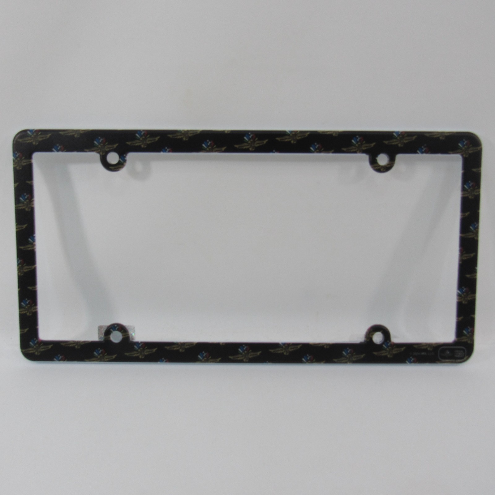 Indianapolis Motor Speedway Plastic License Plate Frame IMS W,W&F All Over Print