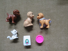4 Barbie pets