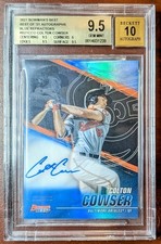 COLTON COWSER 2021 Bowman's Best BLUE Refractor Best of 2021 AUTO /150 BGS 9.5