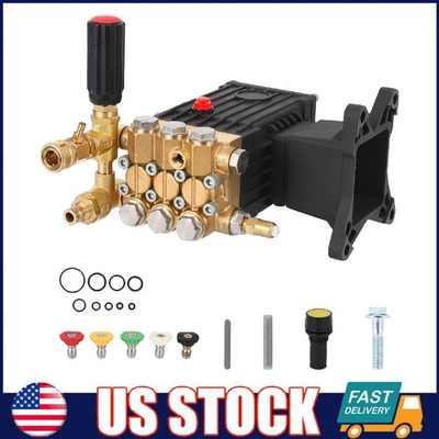 #ad Pressure Washer Pump 1quot; Horizontal Plunger Power Washer Pump 4000 PSI 4.4 GPM $175.49