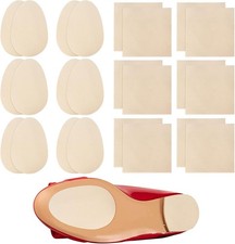 24 Pcs Non-Slip Shoes Pads Adhesive Shoe Sole Protectors, Beige  24pcs