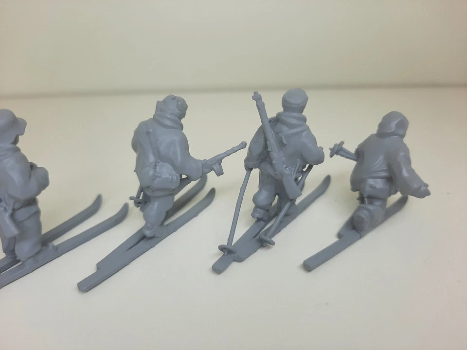 WWII Finnish Skiers Squad (5 models) Various Scales Historical Wargaming - Image 2 of 4