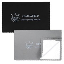 2Pcs Silver Jewelry Polishing Cleaner Cloths Pro Size 11'' x 14'', Silver Jew...