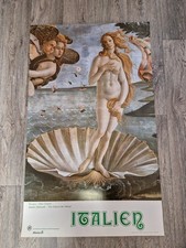 Sandro Botticelli Plakat Venus 98x60 Vintage Poster 60er Alitalia Reisen Italien