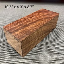 Cw546 Curly Claro Walnut Billet Block Carving Craft Knife Handle Game Call Cw546 Curly Claro Walnut Billet Block Carving Craft Knife Handle Game Call