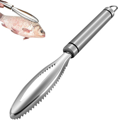 Fischschupper Edelstahl Sägezahn - Rostfrei, ergonomisch, für alle Fischgrößen