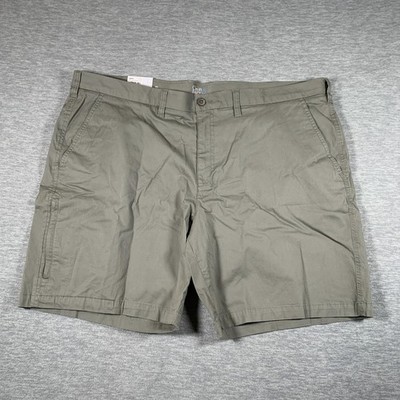 Croft & Barrow Shorts Mens 46 Green Chino Flat Front Stretch Big & Tall Casual