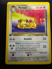 Pokemon TCG Persian 42/64 Jungle Uncommon 1st Edition Regular English 1999 NM on eBay