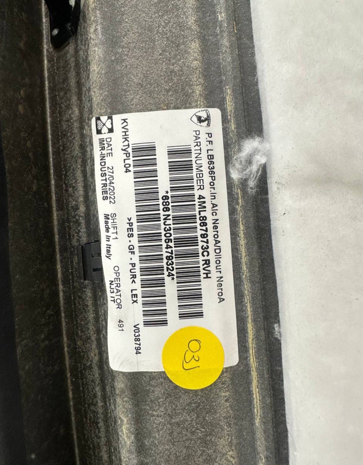 Lamborghini Urus Rear Interior Tailgate Cover Panel 4Ml867973C 2019 - 2023 OEM