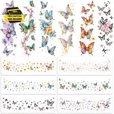 Glitter Butterfly Freckles Face Tattoos Sparkle Butterflies Body Temporary Makeu