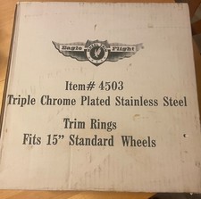15 Chrome Stainless Steel Trim Rings 1 12 Depth Beauty Rings Tr4503 Set Of 4