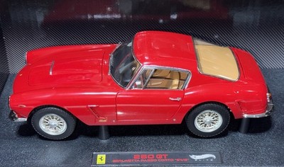 Hot Wheels Elite Ferrari 250 GT 1:18 Berlinetta Passo Corto SWB Red Diecast **