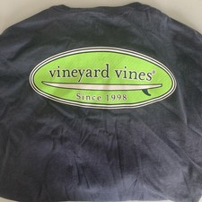 Vineyard Vines Boys Blue/Green Cotton Long Sleeve Pullover T-Shirt Size YXL 18 