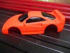 New Tyco HO Scale Slot Car Body Neon Orange Ferrarri F40GT Fits wide chassis
