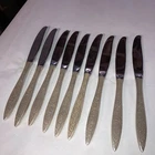 (9) 9 1/4” Wallace Sterling Silver Spanish Lace Dinner Knives