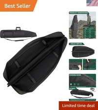Large Capacity Soft Rifle Bag 38-52” - Padded Handle & Adjustable Sling Included