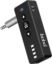 Isobel Bluetooth 5.4 Transmitter Receiver, 3 in 1 Portable Wireless Grey 