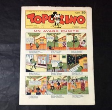 TOPOLINO GIORNALE 124 - Nerbini 1935 - Originale - OTTIMO. Leggi descr